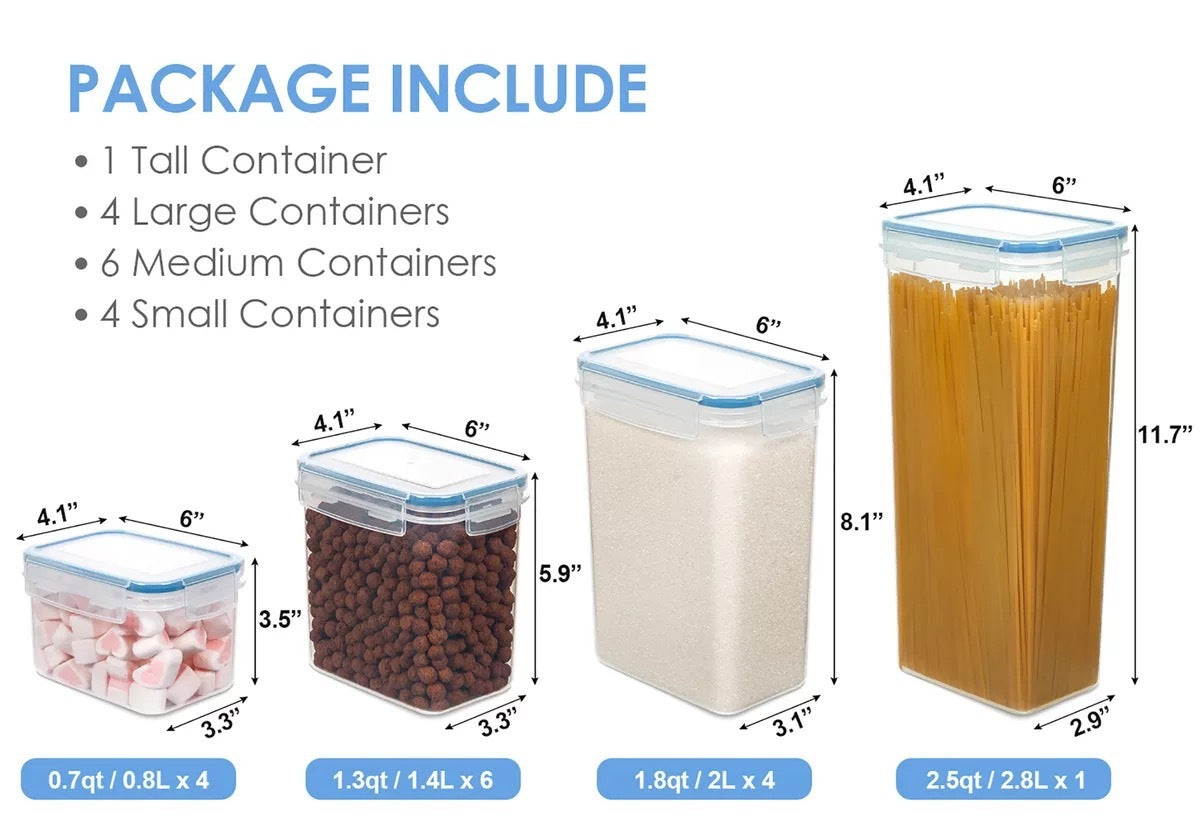 Airtight Food Storage Containers with Lids