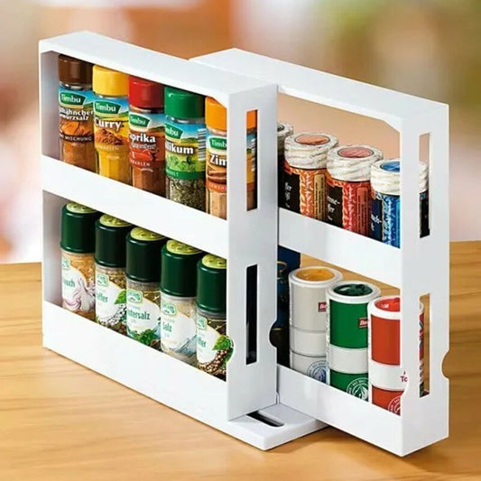 Kitchen Spice Storage Rack Organizer